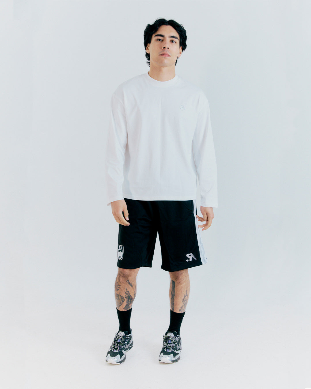 Long Sleeve Classic Logo Tee - White