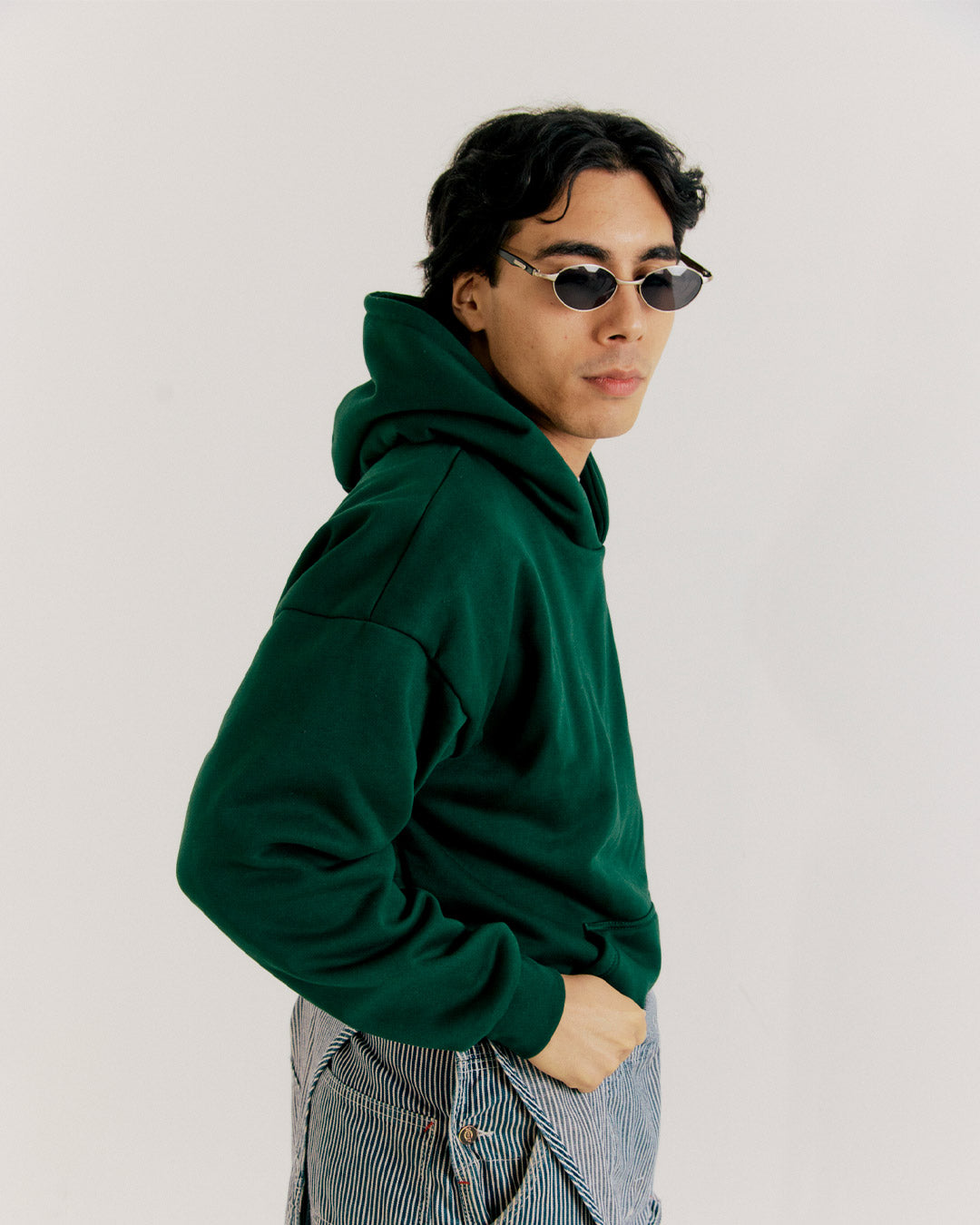 R.SPORT Classic Logo Hoodie - Pine Green