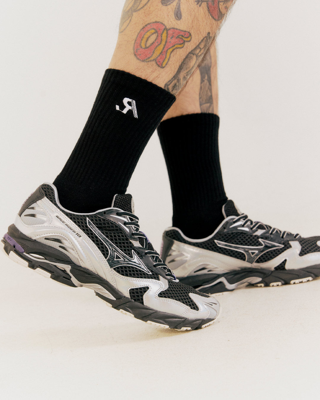 R.SPORT Classic Logo Sock - Black