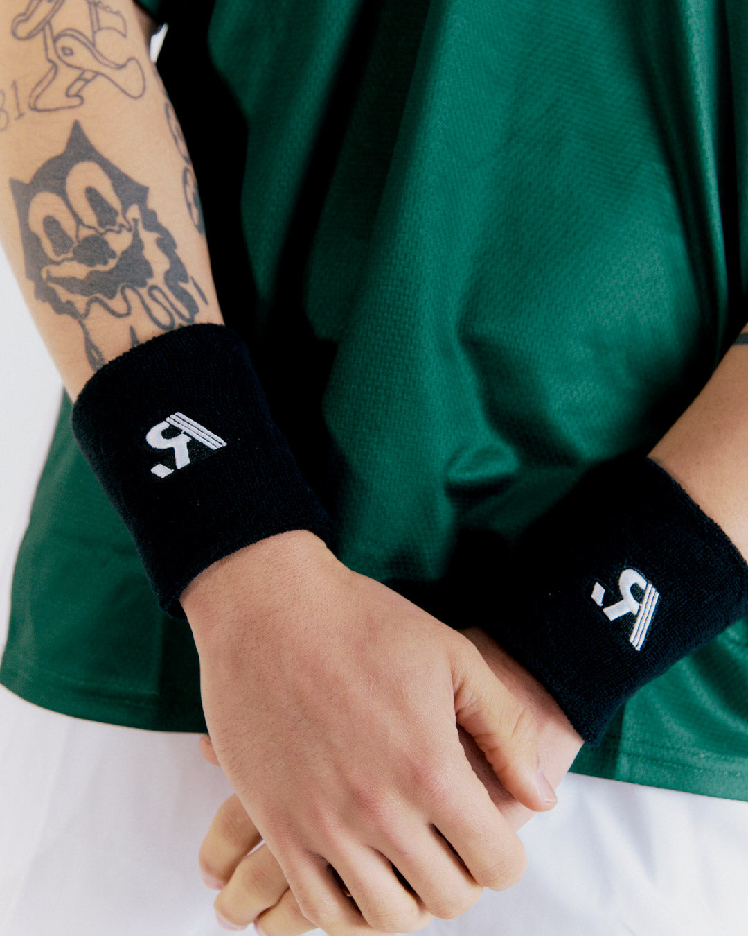 R.SPORT Wrist Sweatband Pair - Black