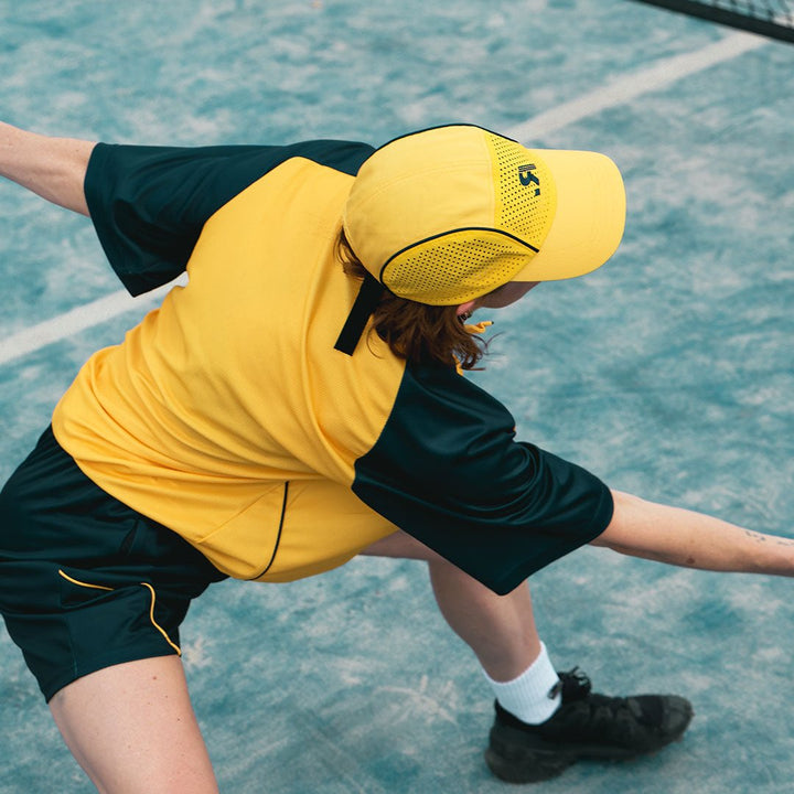 R.SPORT Tennis Hat - Yellow/Navy