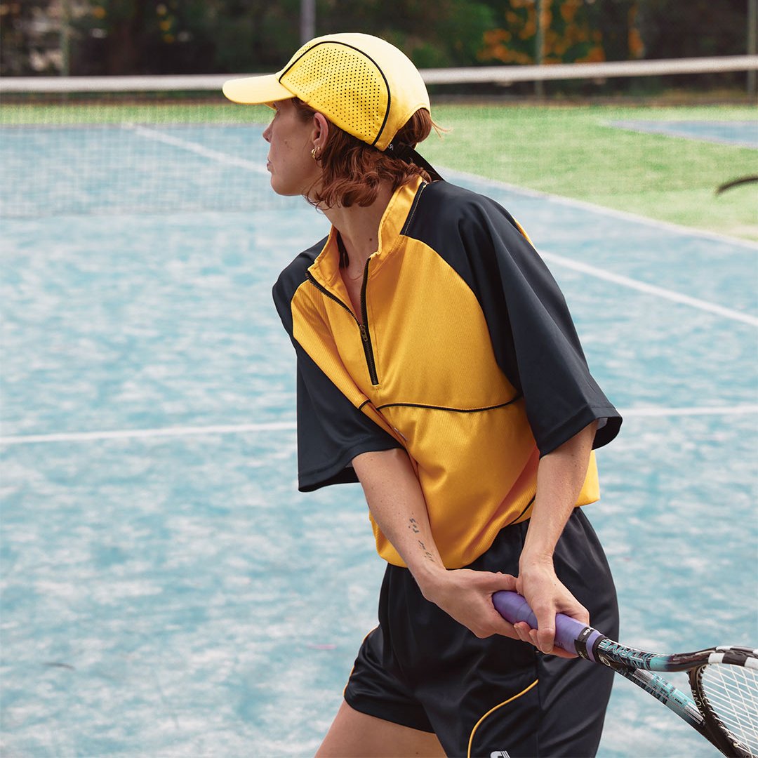 R.SPORT Tennis Hat - Yellow/Navy