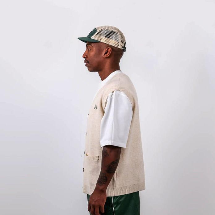 ATRS Ultra Mesh Cap - Green & Beige