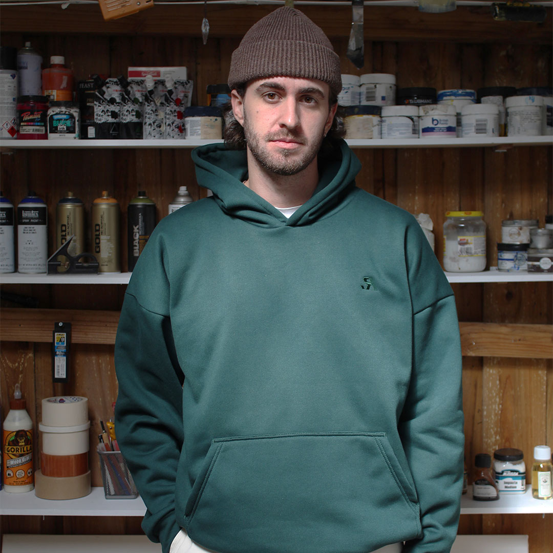 R.SPORT Classic Logo Hoodie - Pine Green