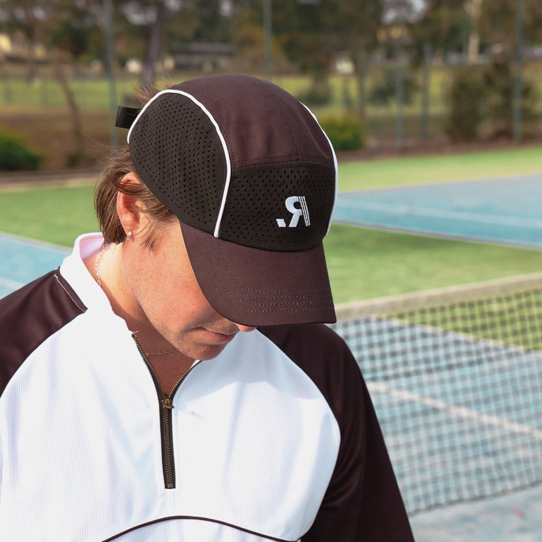 R.SPORT Tennis Hat - Black/White