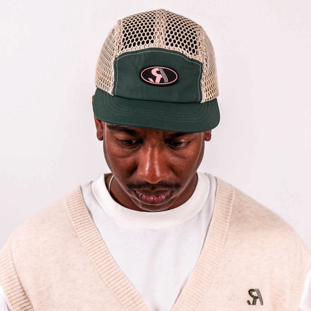 ATRS Ultra Mesh Cap - Green & Beige