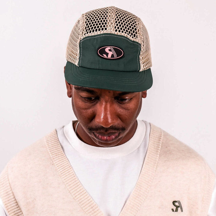 ATRS Ultra Mesh Cap - Green & Beige