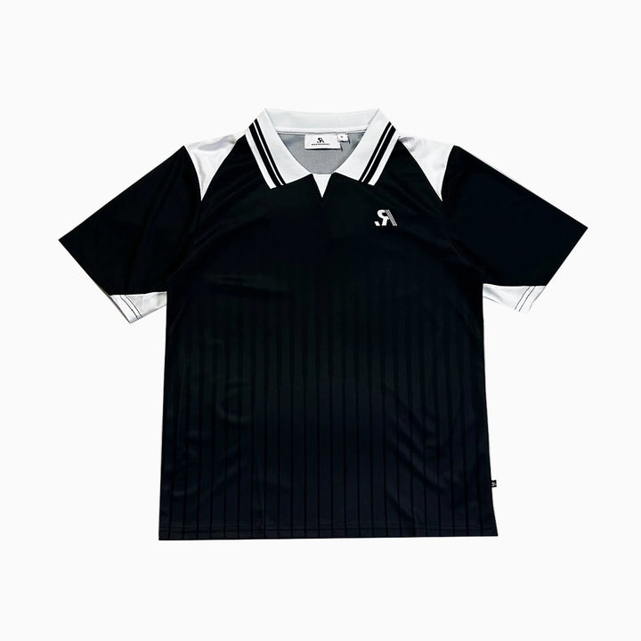 R.SPORT Tennis Polo - Black/White