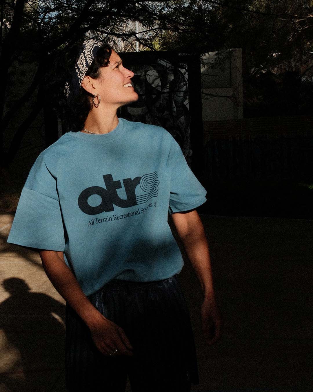 ATRS Cotton Tee - Capri Blue