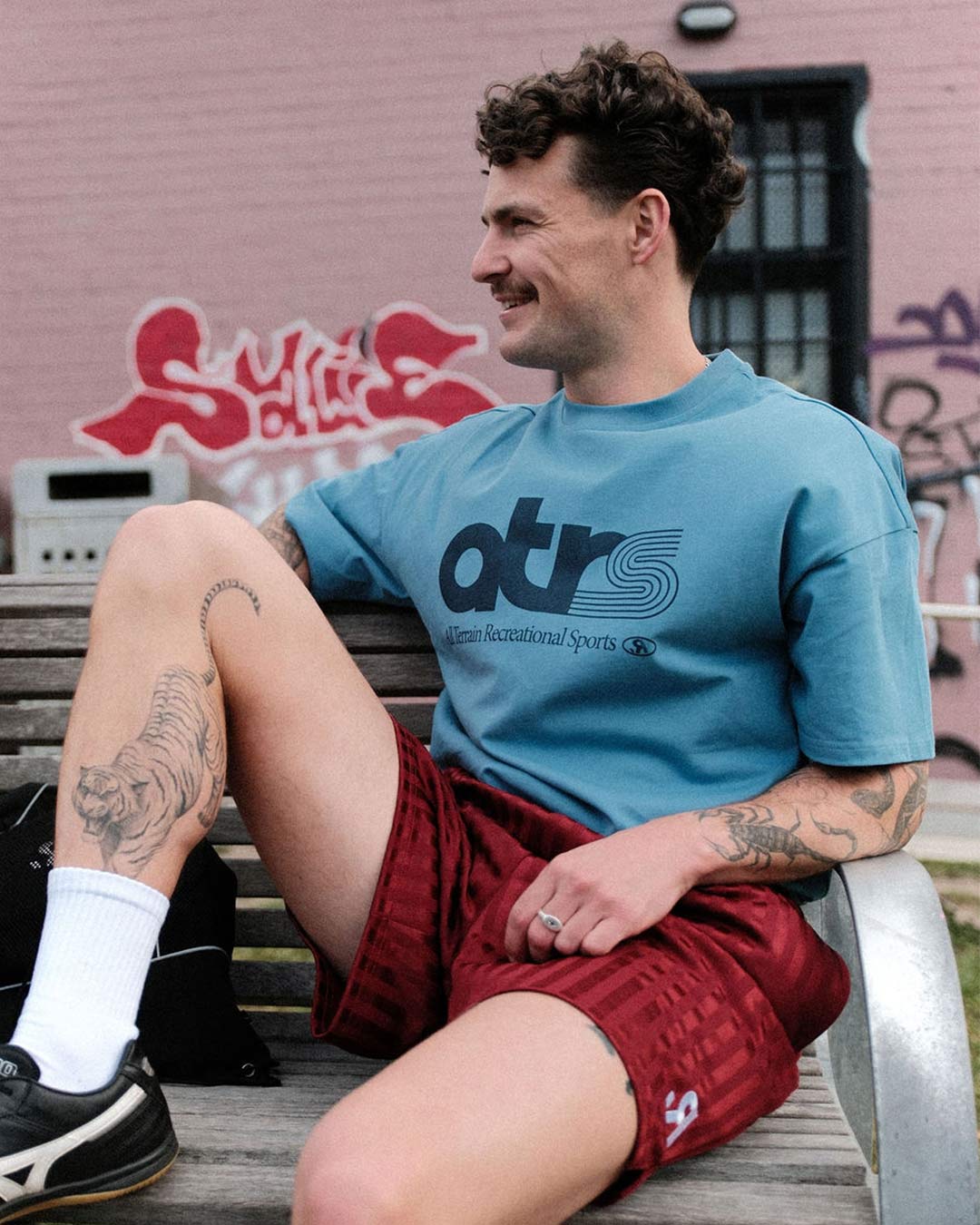 ATRS Cotton Tee - Capri Blue