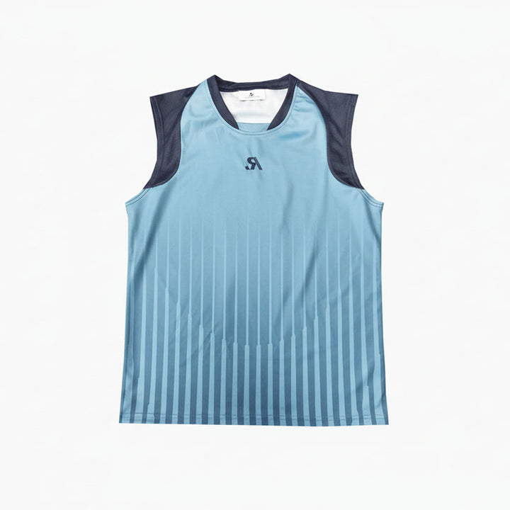 R.SPORT Tennis Sleeveless Top - Sky Blue/Navy