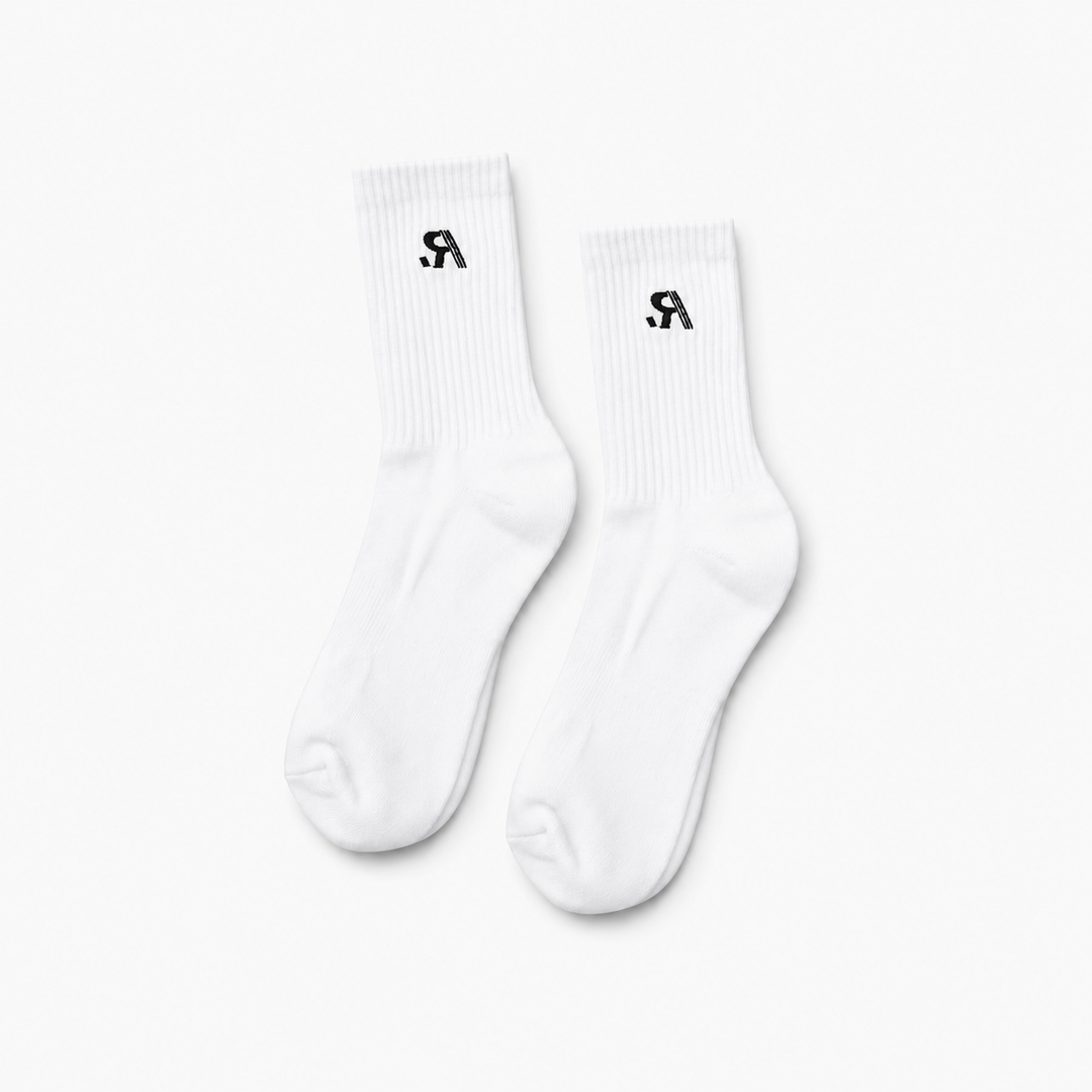R.SPORT Classic Logo Sock - White