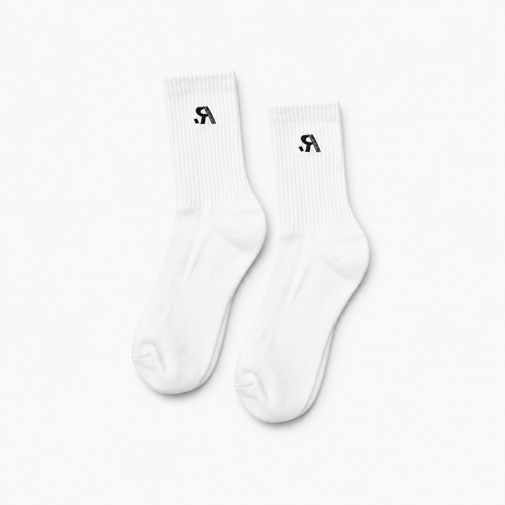 R.SPORT Classic Logo Sock - White