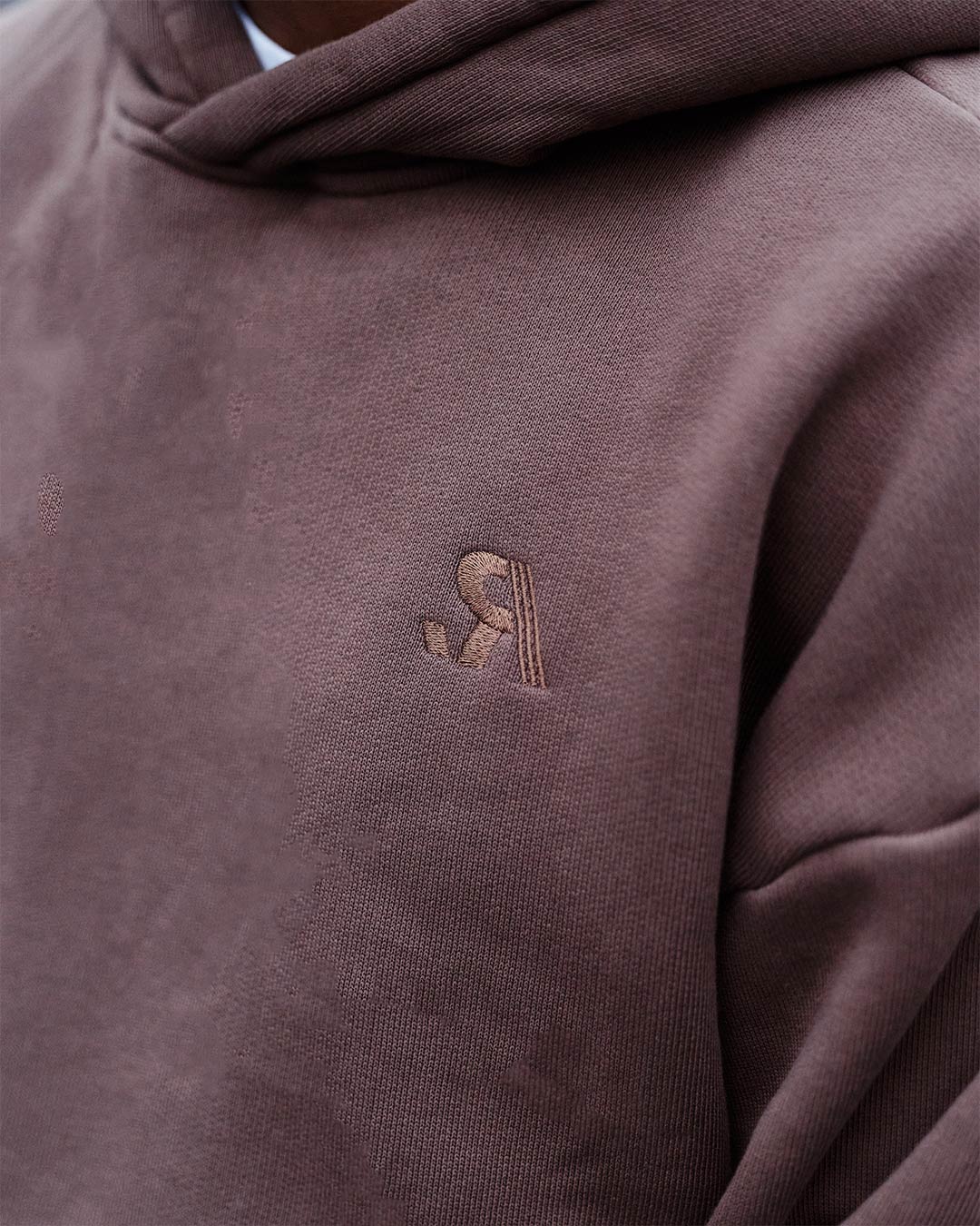 R.SPORT Classic Logo Hoodie - Espresso