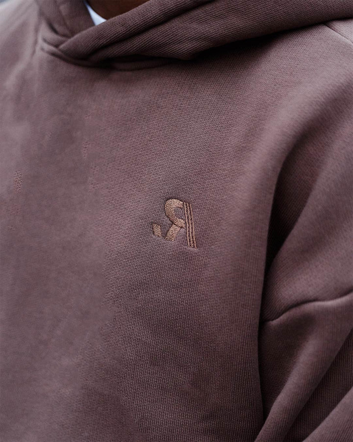 R.SPORT Classic Logo Hoodie - Espresso