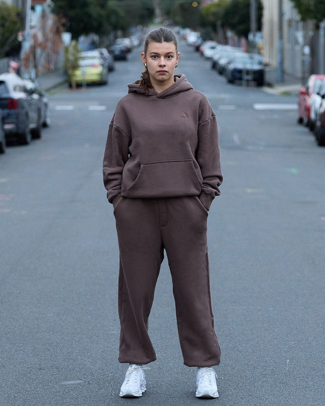 R.SPORT Classic Logo Hoodie - Espresso