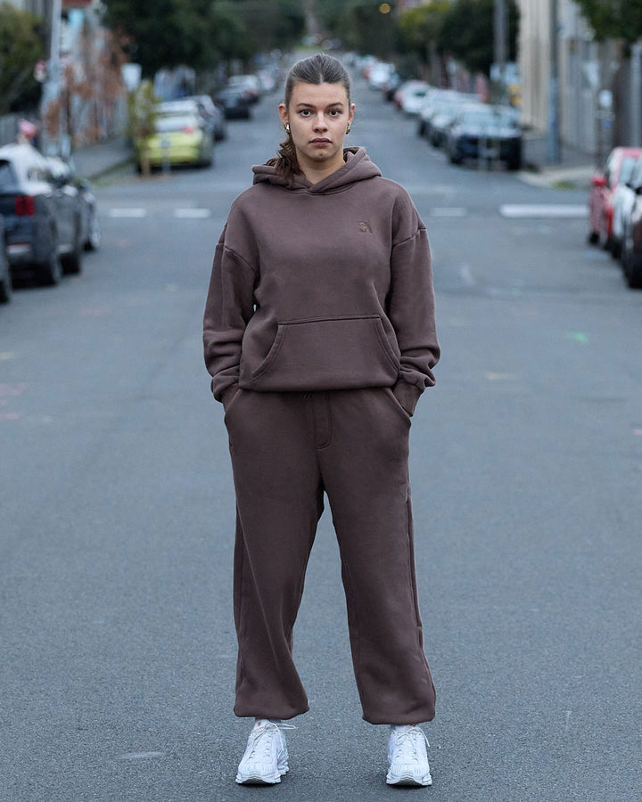R.SPORT Classic Logo Hoodie - Espresso