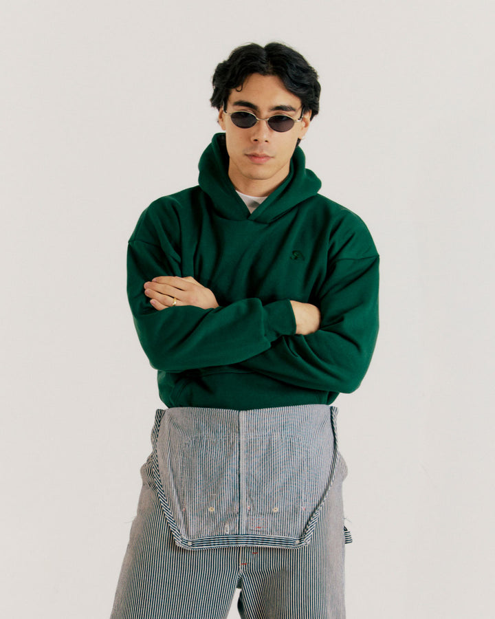 R.SPORT Classic Logo Hoodie - Pine Green