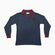 Ribbed Cotton Polo - Navy