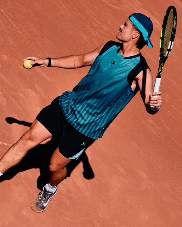 R.SPORT Tennis Sleeveless Top - Sky Blue/Navy