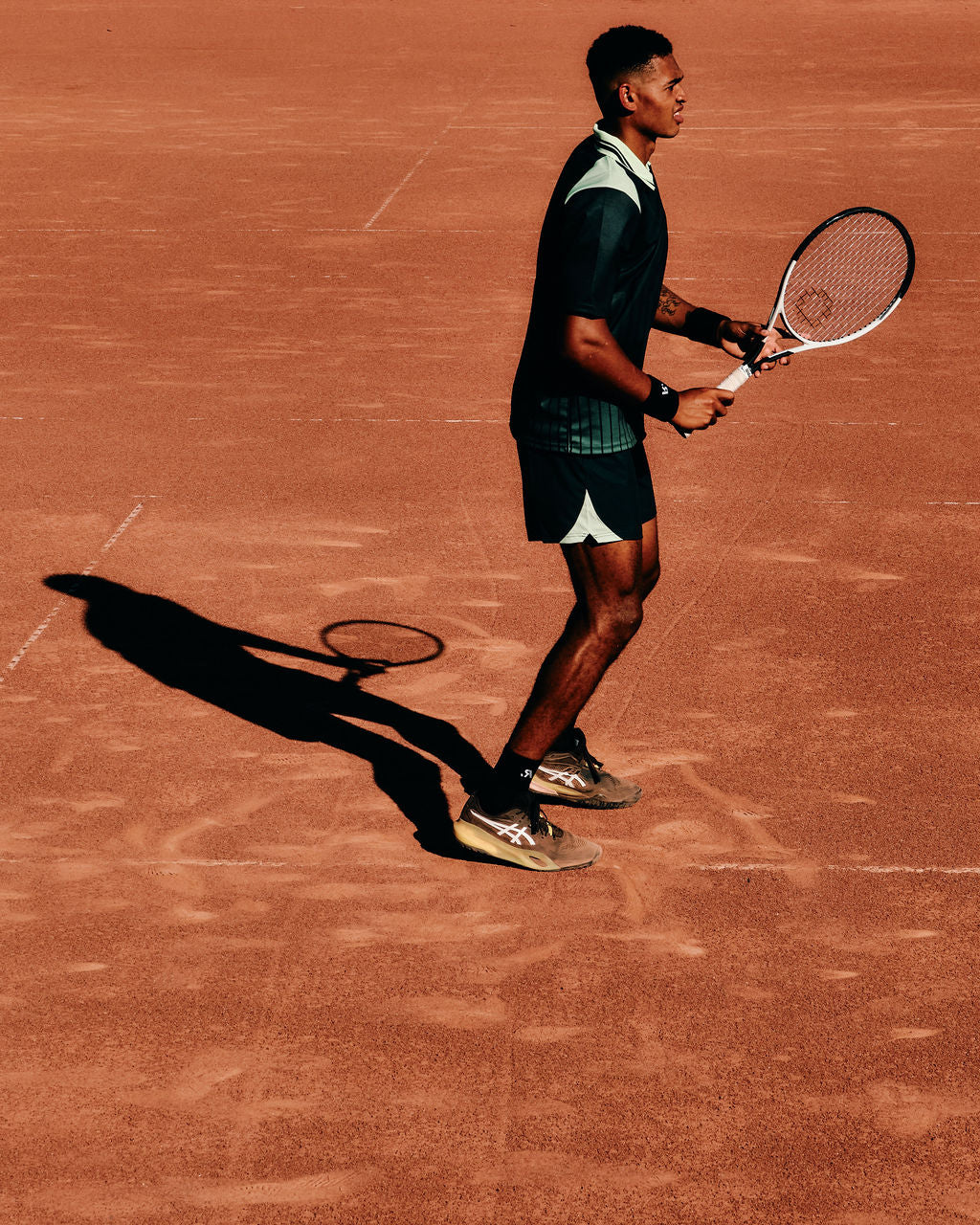 R.SPORT Tennis Shorts - Dark Green/Lime