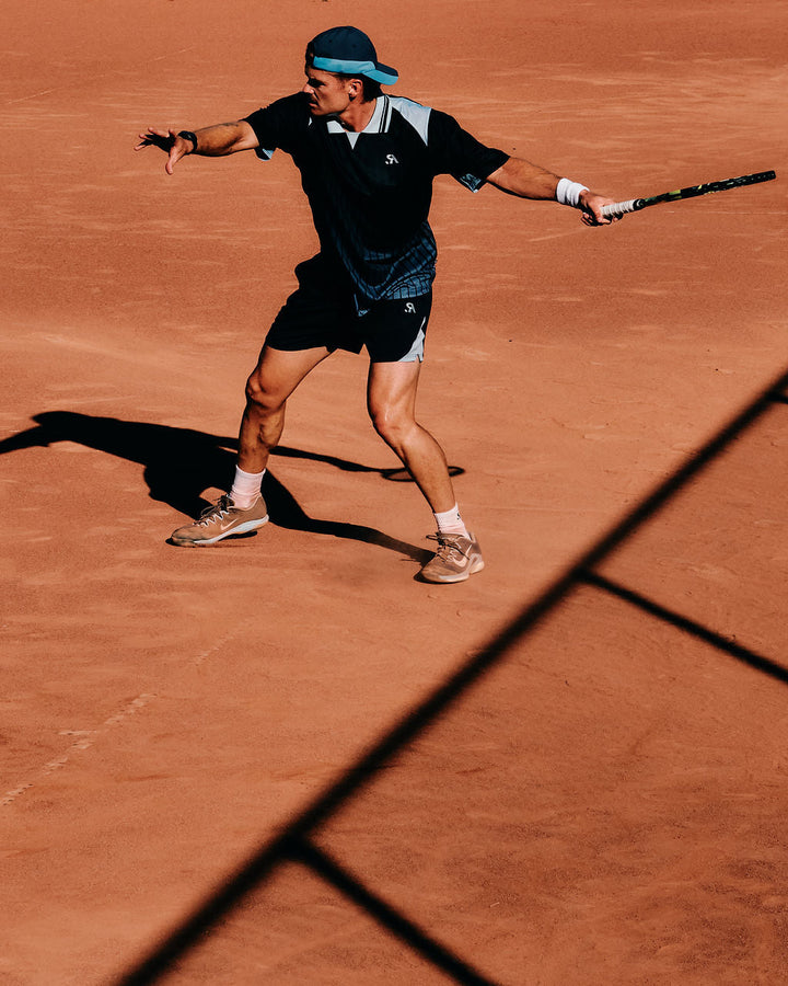 R.SPORT Tennis Polo - Navy/Sky Blue