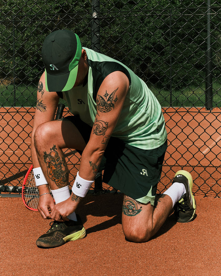 R.SPORT Tennis Hat - Dark Green/Lime