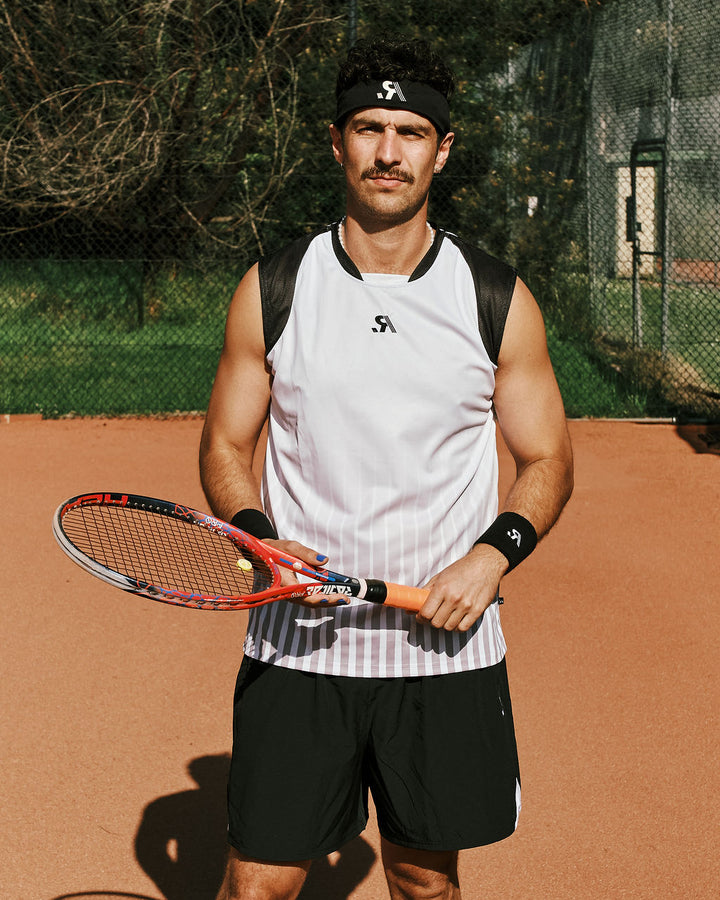 R.SPORT Tennis Sleeveless Top - White/Black