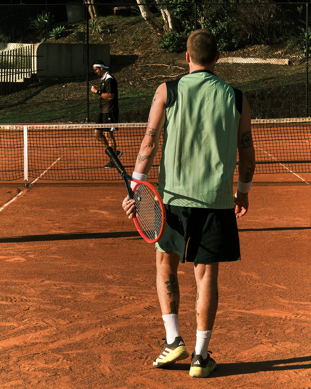 R.SPORT Tennis Sleeveless Top - Lime/Dark Green