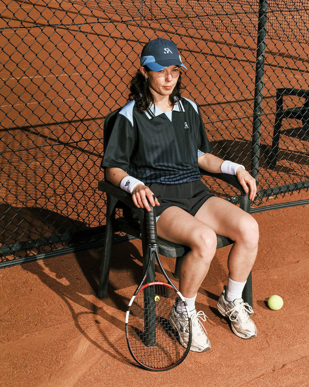 R.SPORT Tennis Polo - Navy/Sky Blue