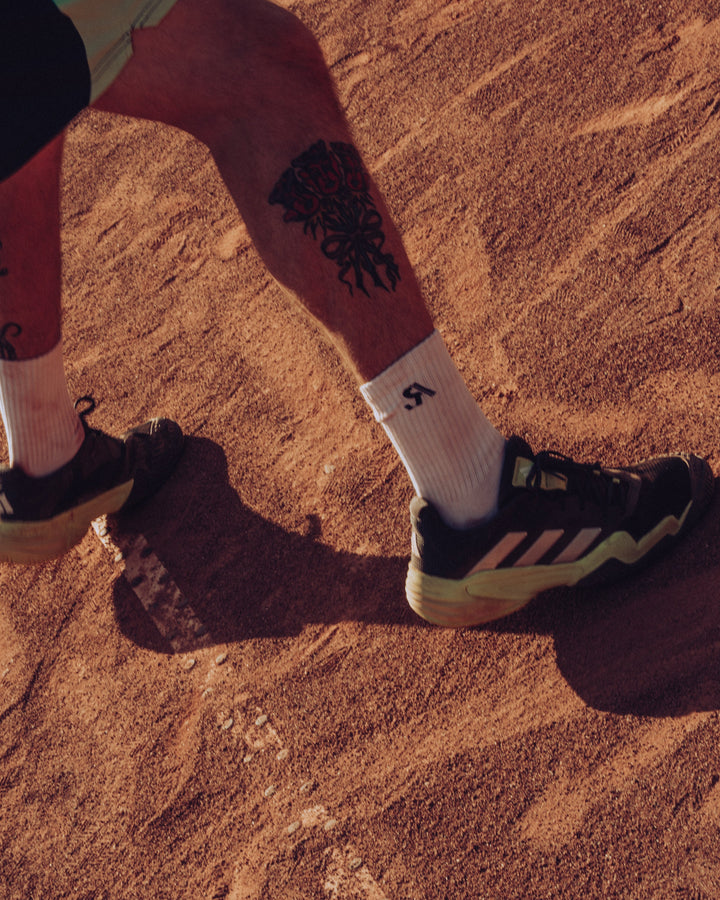 R.SPORT Classic Logo Sock - White
