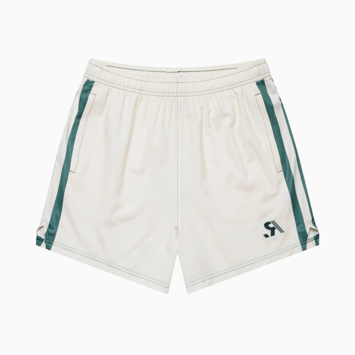 R.SPORT Tennis Shorts - Cream/Green
