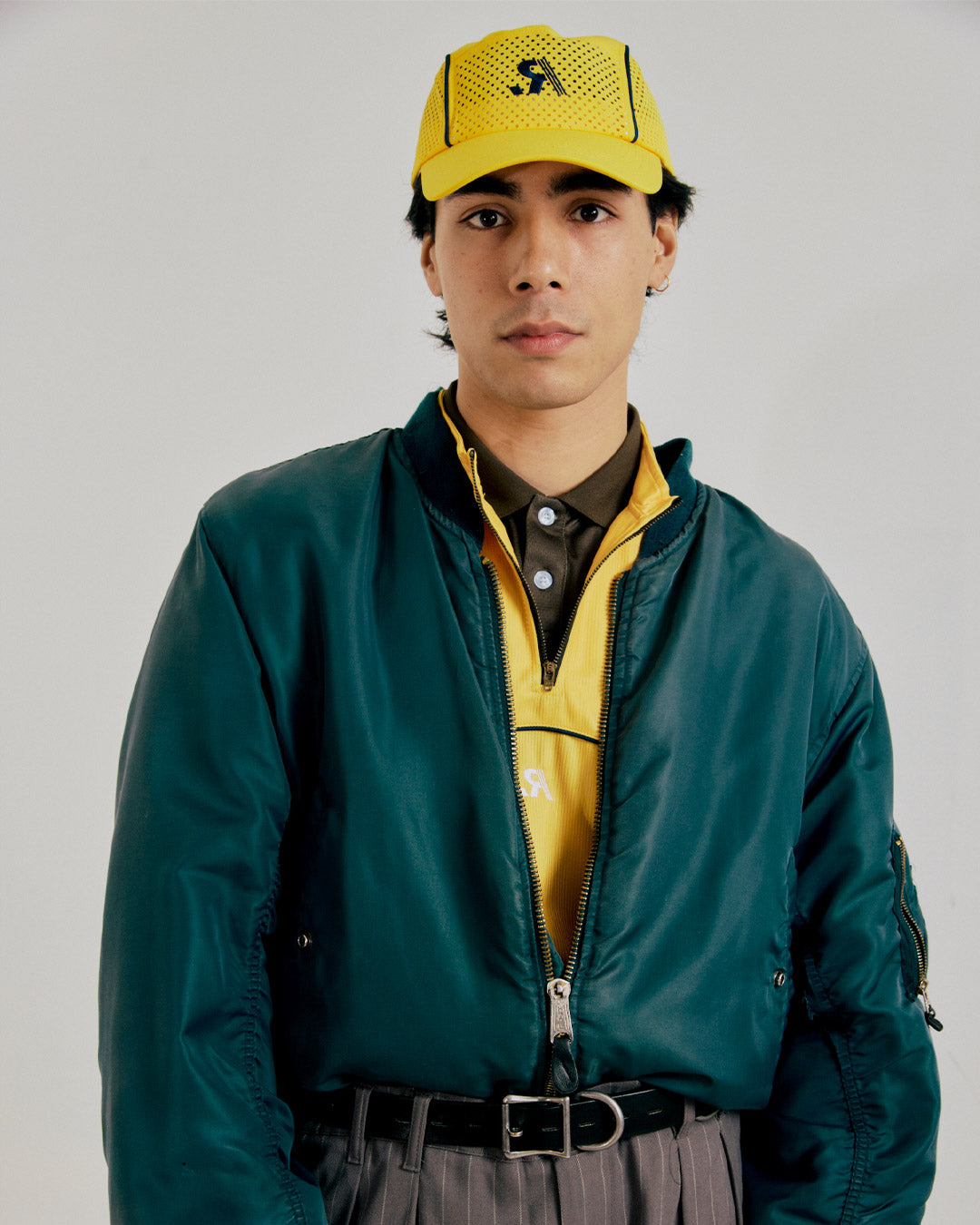 R.SPORT Tennis Hat - Yellow/Navy