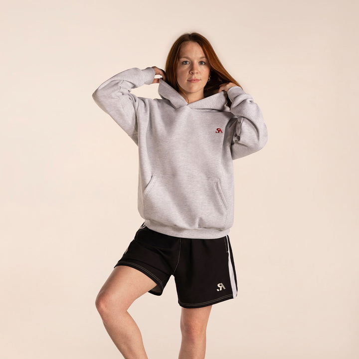 R.SPORT Classic Logo Hoodie - White Marle