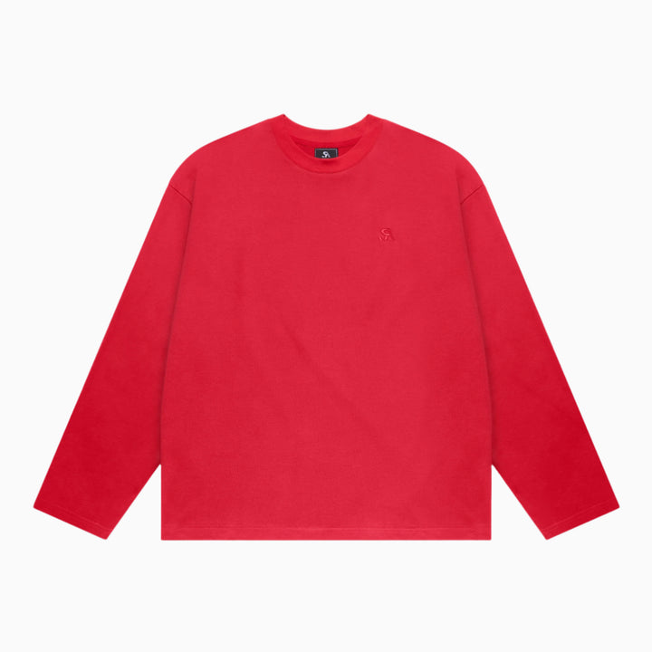 Long Sleeve Classic Logo Tee - Red
