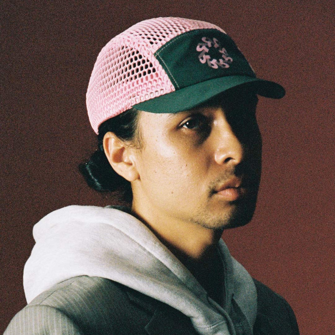 Ultra Mesh Cap - Forest Green & Pink