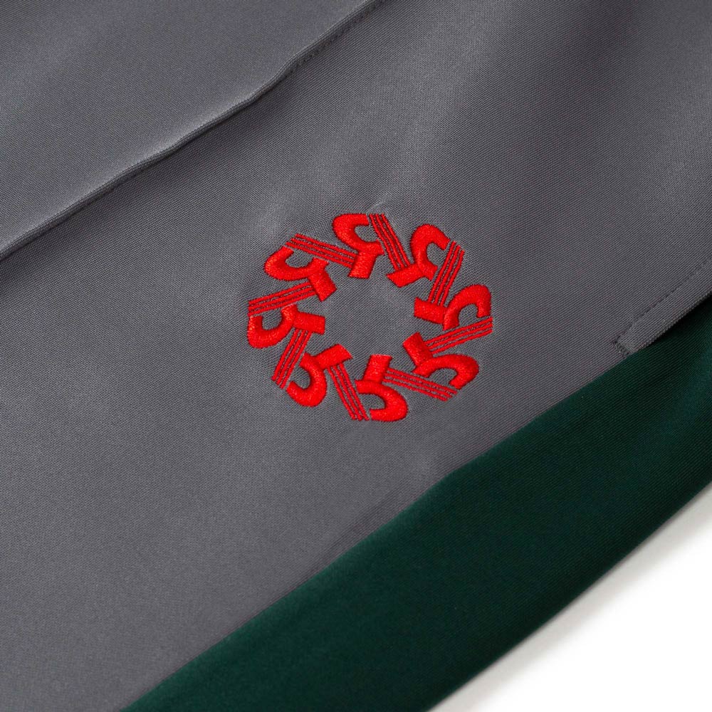 'Warm Down' Track Pant - Gray/Green/Red
