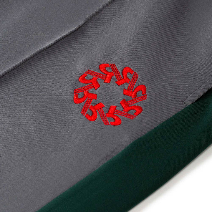 'Warm Down' Track Pant - Gray/Green/Red