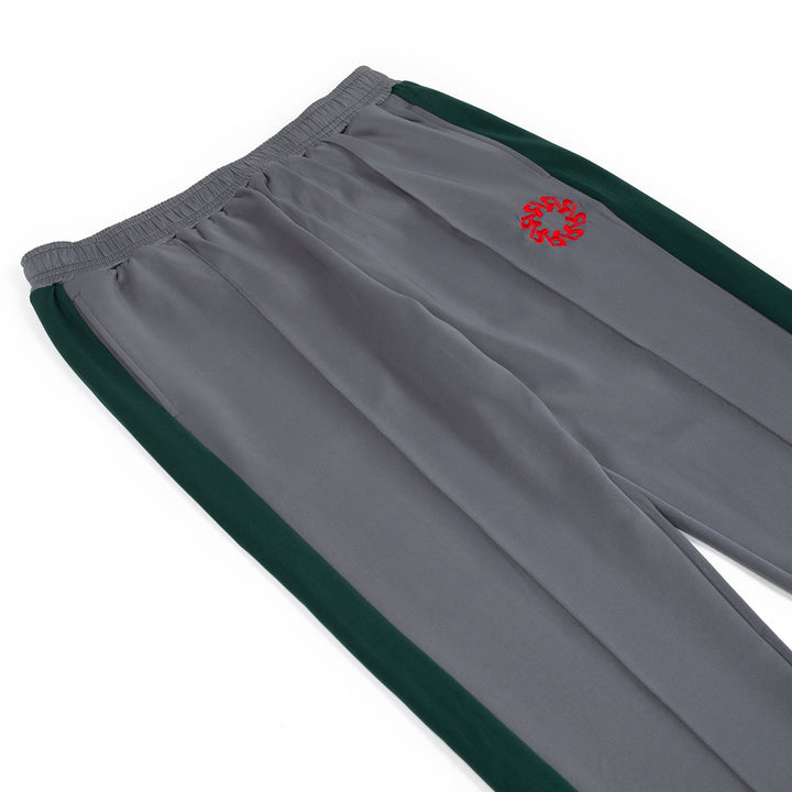'Warm Down' Track Pant - Gray/Green/Red