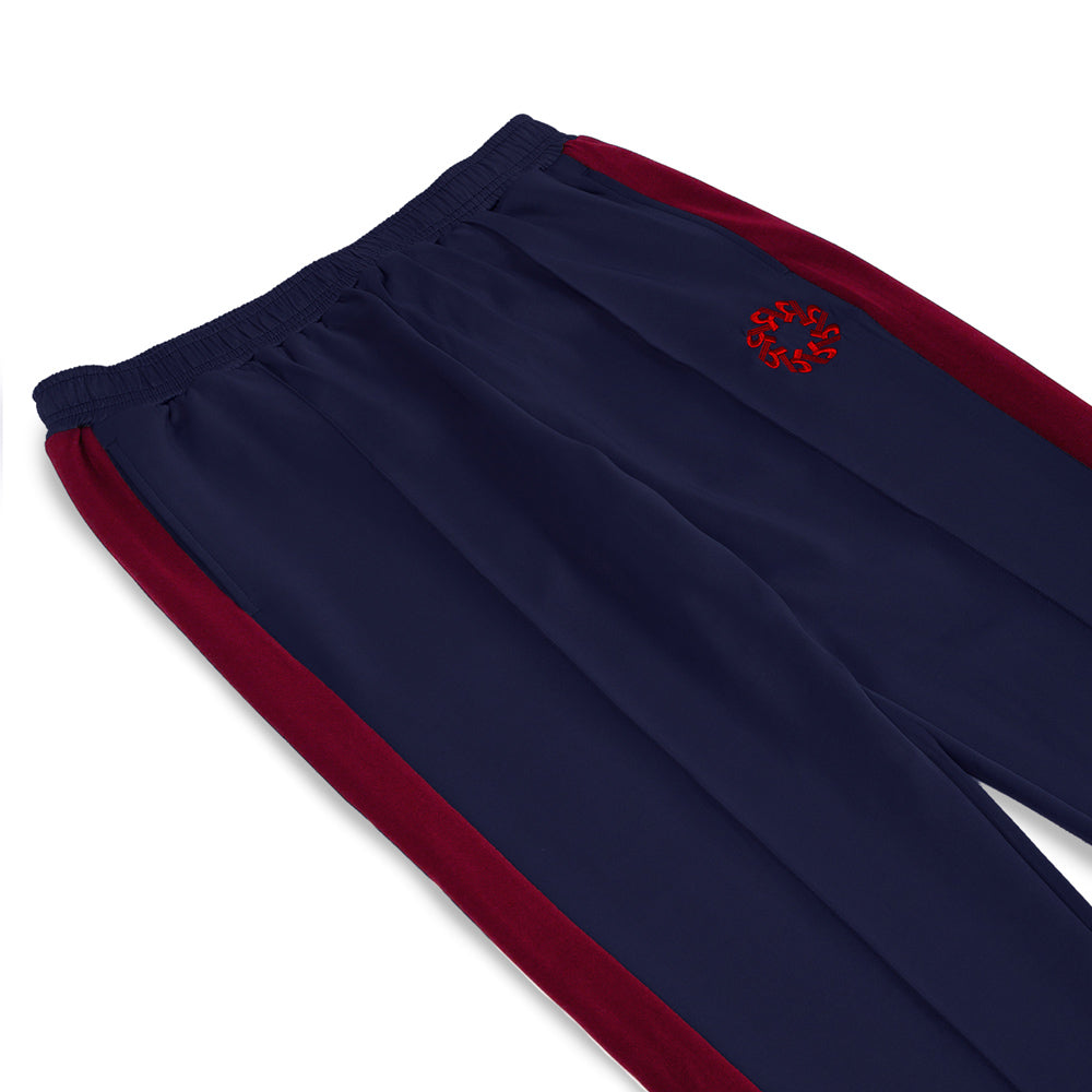 'Warm Down' Track Pant - Navy/Red