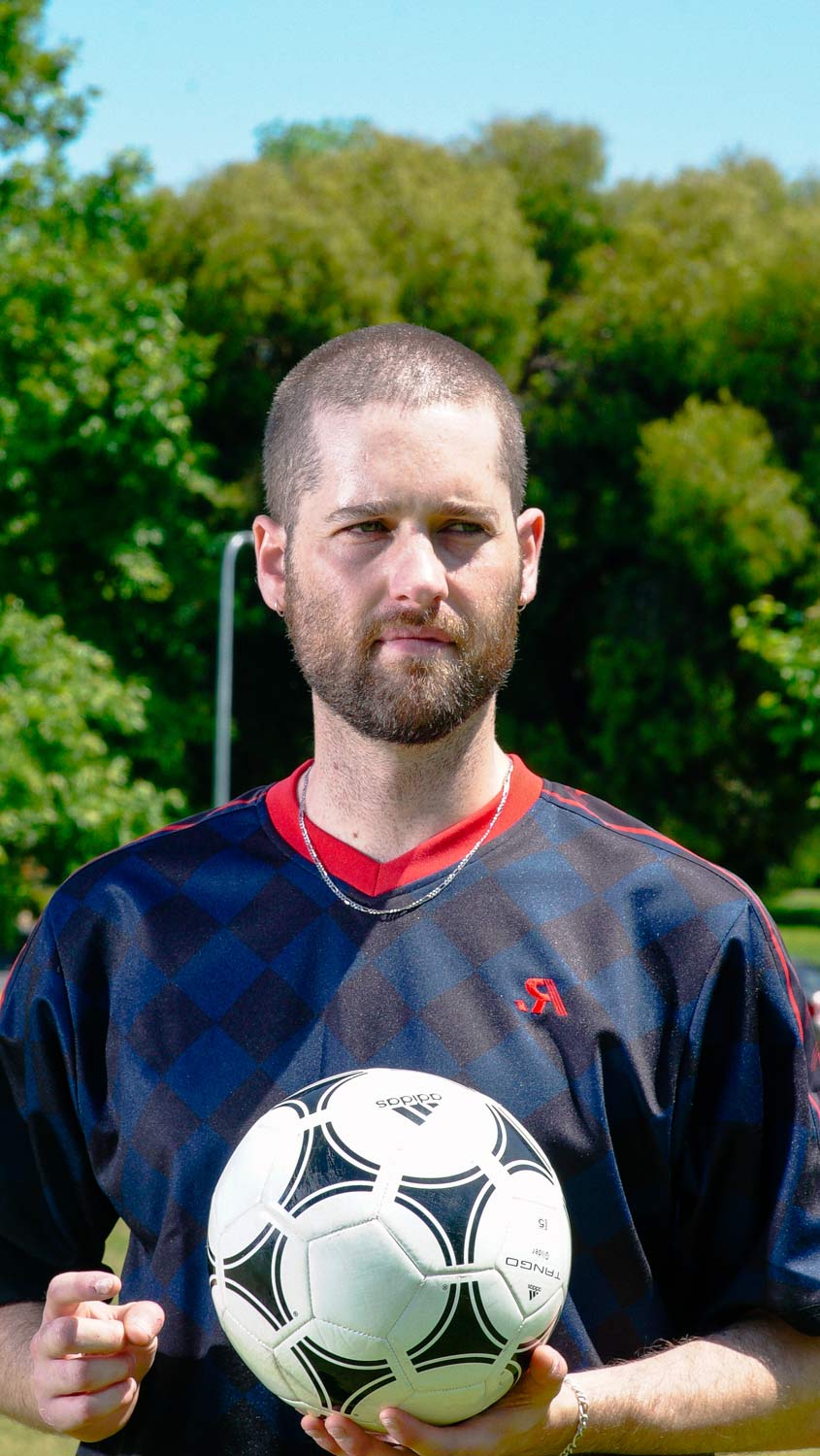 'Half Time' Training Top - Navy Check